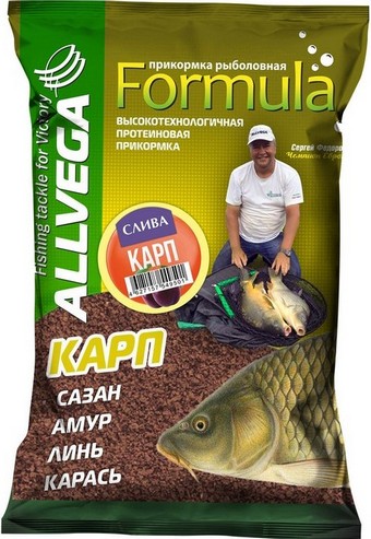 Прикормка "Formula Carp Plum" 0.9кг, карп слива