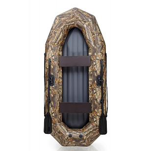 Лодка ПВХ "Компакт-270" гребная, 2 местная, надувное дно