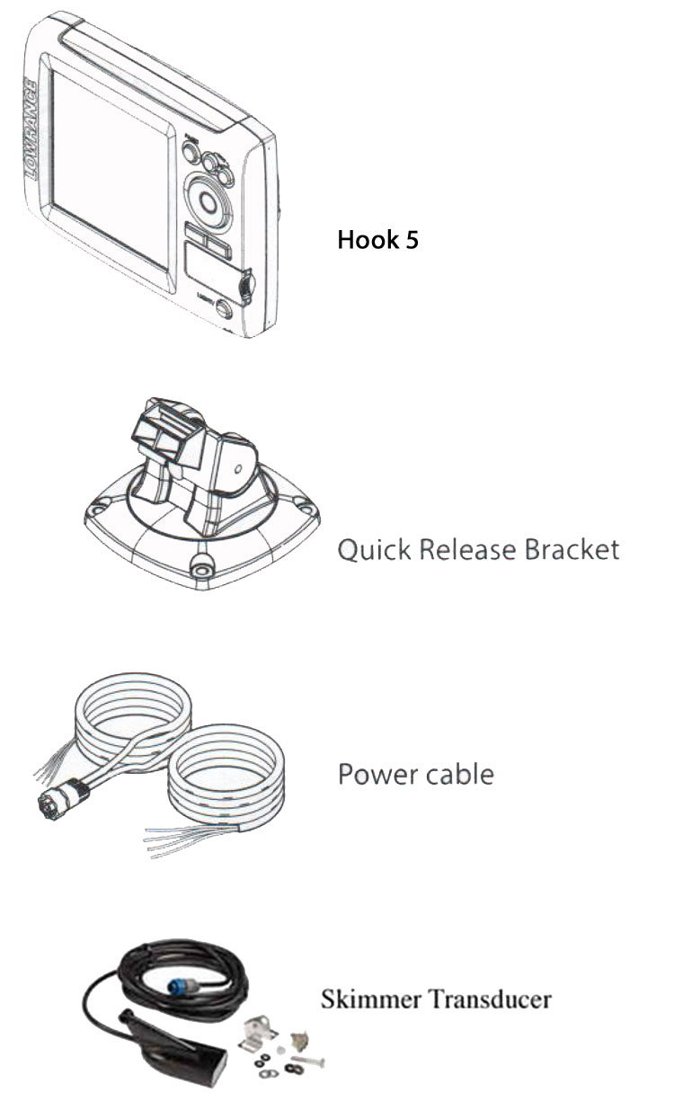 Эхолот Hook-5x mid/high/downscan